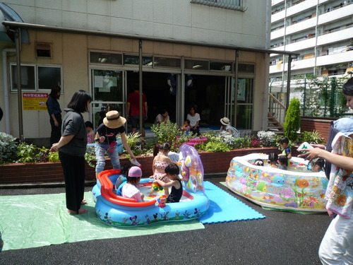 南港緑 と 加賀屋東 のプール遊び 住之江区まちづくりセンターの地域応援ブログ